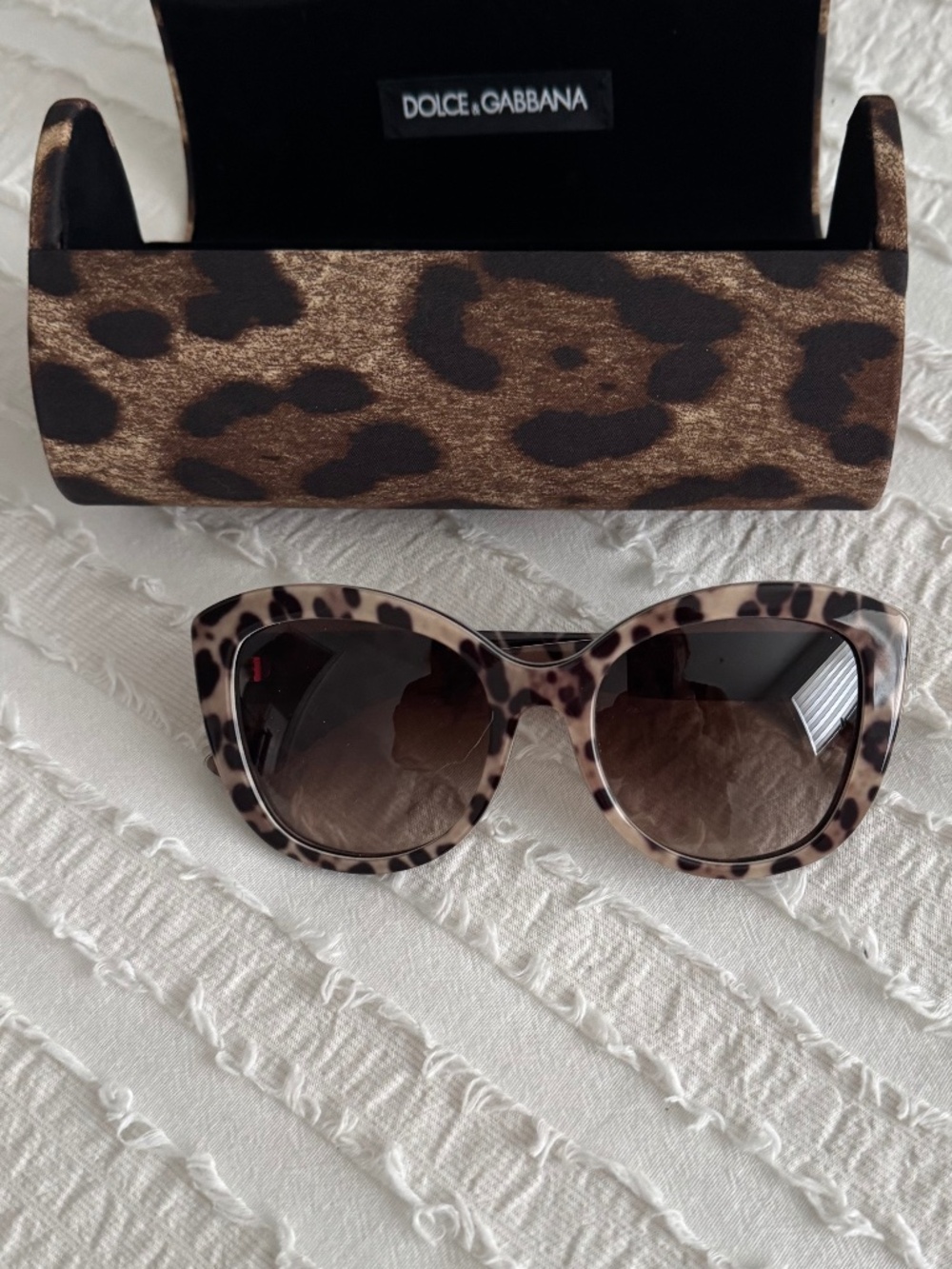 Authentic Dolce and Gabbana Leopard Print Sunglasses